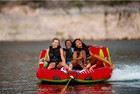 Inflatable 1-3 Person Towable Tube For Boating Water Tube For Boat Jet Ski Pull