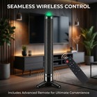 Surround Sound Bar 2 Speaker System Wireless Subwoofer Tv Home Theater Remote