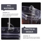  10 Pcs Luggage Label Holder Pvc Suitcase Tags Travel Baggage Handbag