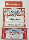 1970 s Budweiser King Of Beers St  Louis Lg   Sm 7oz Bottle Neck Labels Lot Of 3