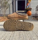 Ugg Tasman Slippers Chestnut Suede Sheepskin Lined Men s Size 9 5