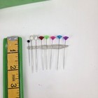 Florist Stick Pins Lot 1 540  Assorted Acrylic Head Shapes Colors