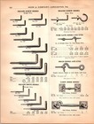 Vintage 1910s Herr   Company Lancaster Pa Hardware Catalog Page Screw Hooks