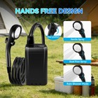 Portable Camping Shower With Water Heater Electric 6000mah Camp Pump For Hiking