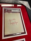 Woody Hayes Signed 1955 Rose Bowl Framed Ticket Piece Ohio State 1954 Nat Champs