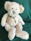 Russ Berrie  -  15  Plush Off White Bear - Millennium Teddy
