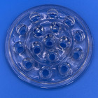 Vintage 16 Hole Clear Glass Flower Frog 5 