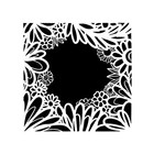 Really Great Stencils   Floral Frame Stencil  6x6   Flowers  Wildflowers  Daisy