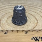 Thimble Pewter Signed Nicholas Gish Whaling Ship