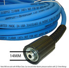 Uberflex 1 4  Pressure Washer Hose  3100 Psi  50ft  22mm  Made In Usa