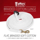 Jeffers Equine 25  Braided Cotton Lunge Line     Soft   Durable Training Rope