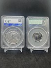 2021-s Morgan Silver Dollar 100th Anniversary Ms69 Cac Cac   Cac Cac 2coin Lot