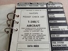 Vietnam Era Natops Pocket Check List T-28b c Aircraft  1966  Trojan - Navy Pilot