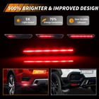 Smoked Rear Bumper Reflector Red Led Lights For 2020  Mitsubishi Outlander Sport