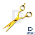 Professional Gold Color Barber Salon Shears Hair Cutting Hairdressing Scissors