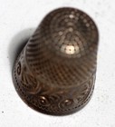 Antique Ketcham Mcdougall Sterling Silver Floral Thimble