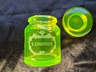Luminex Uranium Glass Pharmacy Bottle      Apothecary Uv Reactive Medical