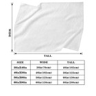1pc Custom Football Print Personalized Name Flannel Blanket Lightweight Throw   