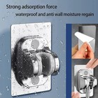 Self Adhesive Shower Head Holder Adjustable Wall Mount Handheld Shower Bracket