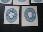 Guatemala Stamp 7 Cut Squares Embossed Lot