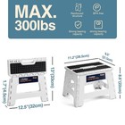 9 Folding Step Stool For Adults And Kids Holds Up To 300 Lbsnon Slip Folding Sto