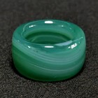 Chinese Natural Green Agate Jade Hand Carved Rings Or Pendant Gift Collection