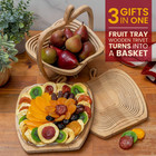 - Dried Fruit Gift Basket - Healthy Gourmet Snack Box - Holiday Food Tray - Vari