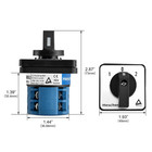 Universal Rotary Cam Selector Changeover Switch Szw26-20 d202 2 660v 20a On-off-