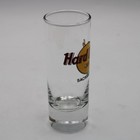 Hard Rock Cafe Sacramento California Shot Glass 4 Inch Tall Black Letters Circle