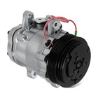 Ac Compressor For Sanden Sd7 7176 Style Hc5005bk 6-groove Pulley Serpentine Belt