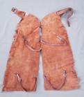 Vintage Sears Kids Leather Chaps Western Cowboy Sears Large 5-6x