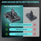 21 6v 8000mah Dyson V6 Replacement Battery Dyson V6 Animal  Absolute  Motorhead