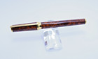 S t  Dupont Montparnasse Xl Fountain Pen-18k Broad Gold Nib- In    lacque Ecaille   