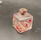 1920   s Figural Miniature Die Dice Perfume Glass Bottle W Cork Magnolia 3 4in