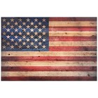  American Flag Digital Print On Solid Wood Wall Art  24 00  X 36 00  36l  X 24w 