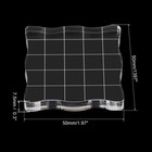 2  X 2  Acrylic Stamp Block Clear Stamping Block With Grid Lines Wave