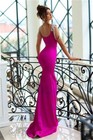 Romantic Mermaid Formal Evening Dresses Bead Pleats Lacing Back Prom Party Gowns