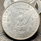 1887 Morgan Silver Dollar Lustrous White Choice Bu Coin 001