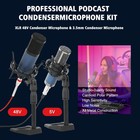 Complete Professional Studio Recording Kit Mixer Condenser Microphone Podcast Us