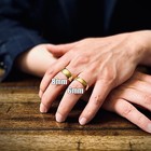 Gold Plated Over Titanium Men s   Women s 6 8mm Plain Wedding Band Ring