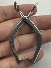 Vintage Sterling Silver Scrollwork Mini Sugar ice Tongs Art Deco - 12 3g