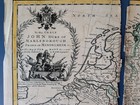 Antique 1712 Moll Map Germany Hungary Transylvania Switzerland Marlborough