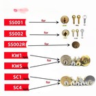 Stainless Steel Key Decoder For Key Picking Hook Tool Kw1 Sc1 Kw5 Ss001 M1 ms2
