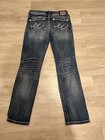 Express Low Rise Dark Wash Faded Skinny Jeans Size 0 Short