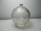 Vintage World Globe Glass Money Coin Bank