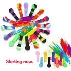 Silicone Smoking Hand Pipe With Metal Bowl  cap Lid Pocket Pipe 10pcs