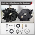 Black Dual Bearing Billet Side Cover - Upgrade For Predator 212cc Non Hemi
