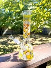 10   Gift Heavy Glass Bong Water Pipe Smoking Bong Beaker   14mm Bowl Hookah Us