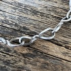 Navajo Handmade Twisted Links Chain 28    Native American Rare Southwestern