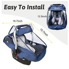 Blue Car Seat Rain Cover Universal Baby Stroller And Car Seat Cover Waterproof